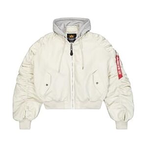 Alpha Short Hooded Light Bomber Chaqueta para mujer Stone S Alpha Short Hooded Light Bomber Chaqueta para mujer Stone S