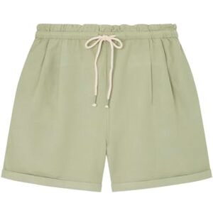 SPRINGFIELD SPRINGFILED, Mujer, Short Lino Cintura Elástica, Dark Khaki, 36 SPRINGFIELD SPRINGFILED, Mujer, Short Lino Cintura Elástica, Dark Khaki, 36