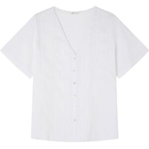 SPRINGFIELD SPRINGFILED, Mujer, Blusa Pintucks, White, 38 SPRINGFIELD SPRINGFILED, Mujer, Blusa Pintucks, White, 38