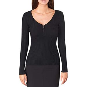 Morgan Jersey manga larga punto acanalado Negro S Morgan Jersey manga larga punto acanalado Negro S