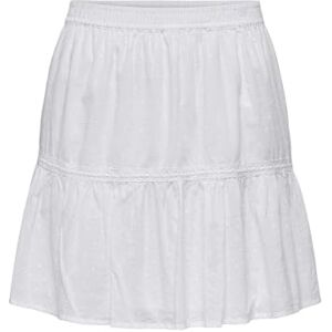 ONLY Onldeffie Dobby WVN Falda Corta, Cloud Dancer, L ONLY Onldeffie Dobby WVN Falda Corta, Cloud Dancer, L