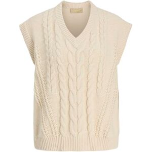 JACK & JONES Jxjosie Chaleco de Punto para Mujer, Vanilla Ice, XS JACK & JONES Jxjosie Chaleco de Punto para Mujer, Vanilla Ice, XS