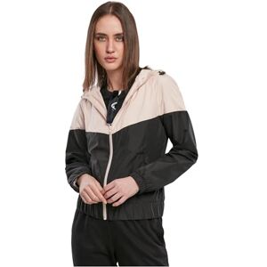 Urban Classics Ladies Arrow Windbreaker Cortavientos, Rosa Claro y Negro, L para Mujer Urban Classics Ladies Arrow Windbreaker Cortavientos, Rosa Claro y Negro, L para Mujer
