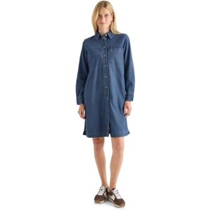 Cecil Vestido de Aspecto Vaquero Medio Lavado Azul S Cecil Vestido de Aspecto Vaquero Medio Lavado Azul S