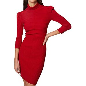 Morgan Vestido estilo jersey ajustado Rojo M Morgan Vestido estilo jersey ajustado Rojo M