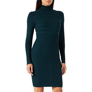 Morgan Vestido ajustado con cuello de tortuga Verde Medio L Morgan Vestido ajustado con cuello de tortuga Verde Medio L