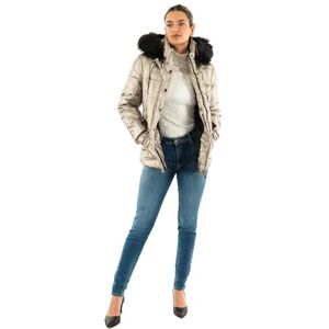 Morgan Chaqueta con capucha metalizada, talla 44, Mordoré, 44 Morgan Chaqueta con capucha metalizada, talla 44, Mordoré, 44
