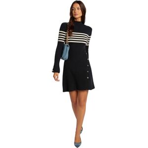 Morgan Vestido Jersey Rayas, Marino/Off White, S Morgan Vestido Jersey Rayas, Marino/Off White, S