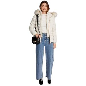 Morgan Chaqueta con capucha para mujer, color marfil talla 4, marfil, 44 Morgan Chaqueta con capucha para mujer, color marfil talla 4, marfil, 44