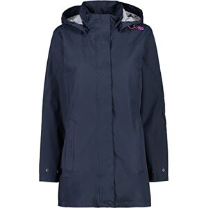 CMP 3W15994 Chaqueta Larga Para La Lluvia, Mujer, Black Blue, 44 CMP 3W15994 Chaqueta Larga Para La Lluvia, Mujer, Black Blue, 44