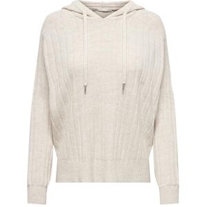 ONLY Onlnew Tessa LS Hood Detail Pul Noos Knt Sudadera con Capucha, Pumice Stone/Detalle: W. Melange., XL para Mujer ONLY Onlnew Tessa LS Hood Detail Pul Noos Knt Sudadera con Capucha, Pumice Stone/Detalle: W. Melange., XL para Mujer