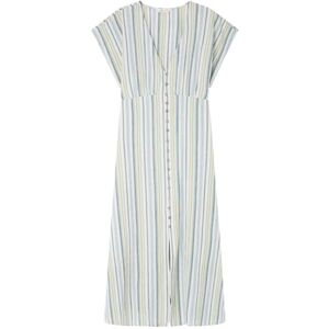 SPRINGFIELD SPRINGFILED, Mujer, Vestido Midi Botones Lino, Beige, 34 SPRINGFIELD SPRINGFILED, Mujer, Vestido Midi Botones Lino, Beige, 34