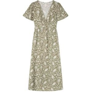 SPRINGFIELD SPRINGFILED Vestido Midi Lino Nudo Escote, Vestido Mujer, kaki, 34 SPRINGFIELD SPRINGFILED Vestido Midi Lino Nudo Escote, Vestido Mujer, kaki, 34