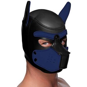 MASTER SERIES XR Brands Capucha de neopreno para cachorro, color negro y azul MASTER SERIES XR Brands Capucha de neopreno para cachorro, color negro y azul