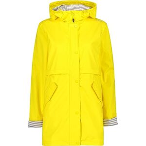 CMP Chaqueta de mujer con capucha fija, Amarillo, S CMP Chaqueta de mujer con capucha fija, Amarillo, S