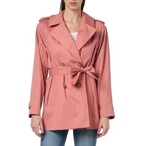 Tommy Hilfiger Abrigo Mujer Cotton Short Trench Gabardina, Rosa (Teaberry Blossom), 42 Tommy Hilfiger Abrigo Mujer Cotton Short Trench Gabardina, Rosa (Teaberry Blossom), 42