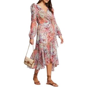 Morgan Vestido midi cruzado estampado Multicolor 44 Morgan Vestido midi cruzado estampado Multicolor 44