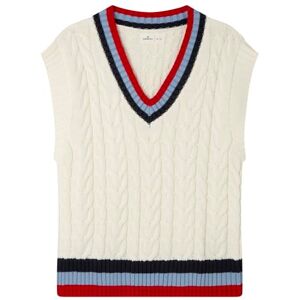 SPRINGFIELD Chaleco Varsity Contrast Rib, Bronceado, S SPRINGFIELD Chaleco Varsity Contrast Rib, Bronceado, S