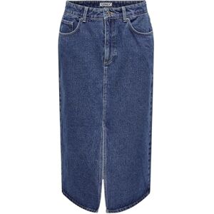 ONLY Onlbianca Midi Skirt DNM Rea Noos Falda Vaquera para Mujer, Medio De Mezclilla Azul, L ONLY Onlbianca Midi Skirt DNM Rea Noos Falda Vaquera para Mujer, Medio De Mezclilla Azul, L