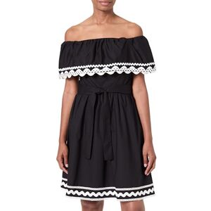 Morgan Vestido, Negro/Off White, 36 Morgan Vestido, Negro/Off White, 36