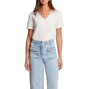 Morgan Camisetas de Manga Corta, Off White M, S Morgan Camisetas de Manga Corta, Off White M, S