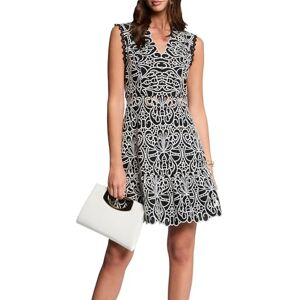 Morgan Vestido para Mujer, Negro/Off White, 40 Morgan Vestido para Mujer, Negro/Off White, 40