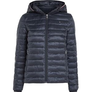 Tommy Hilfiger Cazadora de plumas Mujer Padded Global Stripe Jacket con capucha, Azul (Desert Sky), XS Tommy Hilfiger Cazadora de plumas Mujer Padded Global Stripe Jacket con capucha, Azul (Desert Sky), XS