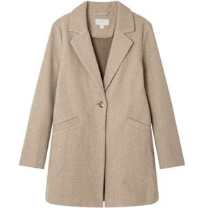 SPRINGFIELD Cloth Coat with Lapel and Welt Pockets Capa De Tela, Arena, 40 para Mujer SPRINGFIELD Cloth Coat with Lapel and Welt Pockets Capa De Tela, Arena, 40 para Mujer