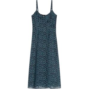 SPRINGFIELD Lingerie Midi Dress with Ruffles and Straps Vestido Lencero, Negro, 38 para Mujer SPRINGFIELD Lingerie Midi Dress with Ruffles and Straps Vestido Lencero, Negro, 38 para Mujer