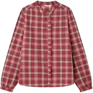 SPRINGFIELD Ruffle Mao Collar Shirt Blouse, Orange, 44 para Mujer SPRINGFIELD Ruffle Mao Collar Shirt Blouse, Orange, 44 para Mujer