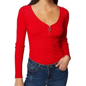 Morgan Jersey manga larga detalle cremallera Rojo S Morgan Jersey manga larga detalle cremallera Rojo S