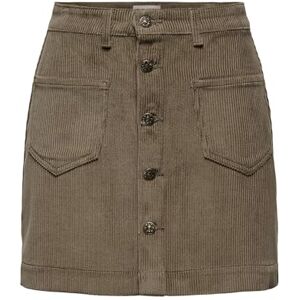 ONLY Onlamazing HW Cord Falda para Mujer, Cub, L ONLY Onlamazing HW Cord Falda para Mujer, Cub, L