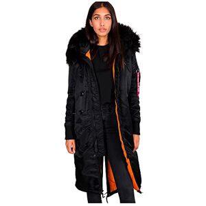 Alpha Women Winter Coat Long Fishtail, Talla:XL, Color:Black Alpha Women Winter Coat Long Fishtail, Talla:XL, Color:Black