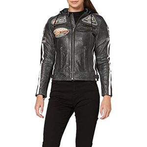 Urban 5884 Chaqueta de Cuero para Mujer con Protectores - Chaqueta de Motocicleta Urban 5884 Chaqueta de Cuero para Mujer con Protectores - Chaqueta de Motocicleta