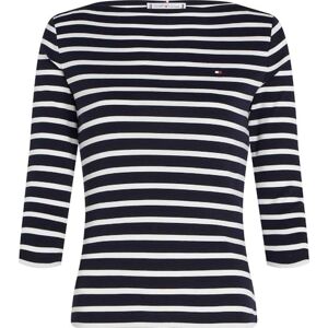 Tommy Hilfiger Camiseta de Manga Larga Mujer New Cody Slim Cuello Barco, Multicolor (Nos Breton Desert Sky/Ecru), M Tommy Hilfiger Camiseta de Manga Larga Mujer New Cody Slim Cuello Barco, Multicolor (Nos Breton Desert Sky/Ecru), M