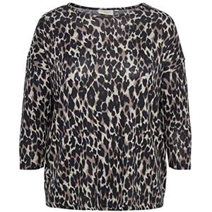 ONLY Carmakoma Caralba 3/4 Noos L-50/52 Camiseta para Mujer, Color Gris, Gris Pardo/AOP:Anita Leo, 52/54 ONLY Carmakoma Caralba 3/4 Noos L-50/52 Camiseta para Mujer, Color Gris, Gris Pardo/AOP:Anita Leo, 52/54