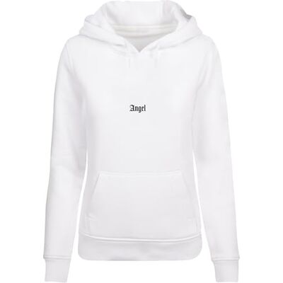 Tee Sudadera con Capucha de Las Mujeres, 65% Algodón 35% Poliéster, Blanco, S Tee Sudadera con Capucha de Las Mujeres, 65% Algodón 35% Poliéster, Blanco, S