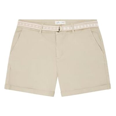 SPRINGFIELD SPRINGFILED, Mujer, Short Chino Cinturón, White Print, 36 SPRINGFIELD SPRINGFILED, Mujer, Short Chino Cinturón, White Print, 36