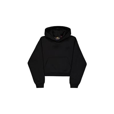 Alpha Rhinestone World Logo Sudadera con Capucha para Mujer Black XS Alpha Rhinestone World Logo Sudadera con Capucha para Mujer Black XS