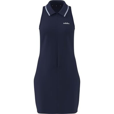 Adidas Donna Seasonal Essentials Colorpop Dress with Embroidered Graphic, Dark Blue/White, XXS Adidas Donna Seasonal Essentials Colorpop Dress with Embroidered Graphic, Dark Blue/White, XXS
