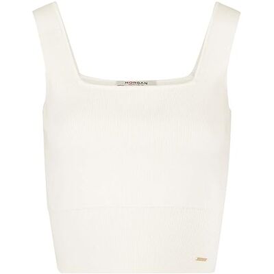 Morgan Top punto tirantes anchos Blanco M Morgan Top punto tirantes anchos Blanco M