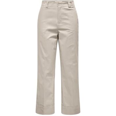 ONLY Onlrosalie HW Crop Chino Pant CC Pnt, Piedra Pumice, M / 32L Mujeres ONLY Onlrosalie HW Crop Chino Pant CC Pnt, Piedra Pumice, M / 32L Mujeres