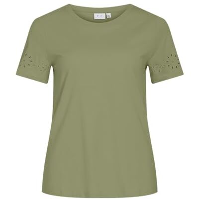 Vila Viemira Open O-Neck S/S Top, Saga, L Vila Viemira Open O-Neck S/S Top, Saga, L
