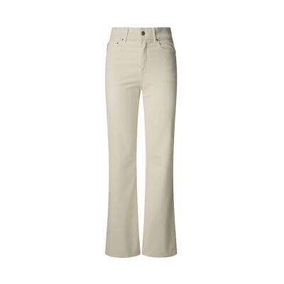 Pepe Jeans Willa Pantalones de Pana Acampanados de Cintura Alta para Mujer, Color Beige (Blanco ostra), 28 W/32 L, Beige (Oyster White), 28W / 32L Pepe Jeans Willa Pantalones de Pana Acampanados de Cintura Alta para Mujer, Color Beige (Blanco ostra), 28 W/32 L, Beige (Oyster White), 28W / 32L