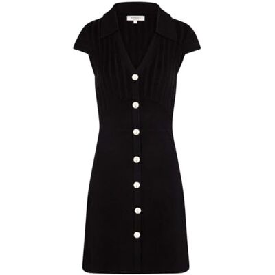 Morgan Vestido Corto para Mujer, Color Negro y Manga Corta, Talla XL, Negro, XL Morgan Vestido Corto para Mujer, Color Negro y Manga Corta, Talla XL, Negro, XL