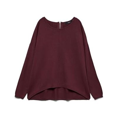 VERO MODA Vmbreeze Aura LS Zipper Blouse Noos, Winetasting., L VERO MODA Vmbreeze Aura LS Zipper Blouse Noos, Winetasting., L