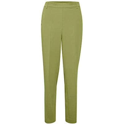 KAFFE Women's Pants Chinos Cropped Length Elastic Waist Pockets Press Folds Pantalones, Mosstone, 38 De Las Mujeres KAFFE Women's Pants Chinos Cropped Length Elastic Waist Pockets Press Folds Pantalones, Mosstone, 38 De Las Mujeres