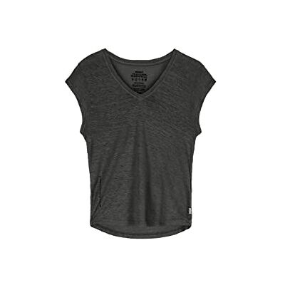 ECOALF Camiseta Mujer Viealf, de Lino, con Cuello Redondo, Camiseta de Manga Corta, Transpirable y Cómoda, T-shirt, Talla XS, Color Gris ECOALF Camiseta Mujer Viealf, de Lino, con Cuello Redondo, Camiseta de Manga Corta, Transpirable y Cómoda, T-shirt, Talla XS, Color Gris