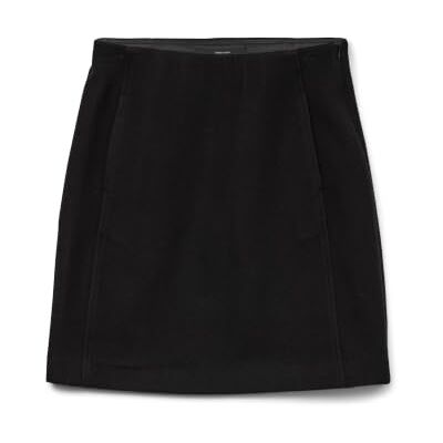 VERO MODA Vmfortunallison HW Falda Corta para Mujer, Negro, L VERO MODA Vmfortunallison HW Falda Corta para Mujer, Negro, L