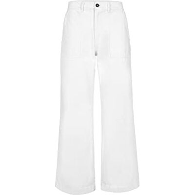 ECOALF Pantalón Mujer Bohalf, de Algodón Orgánico, con Pierna Ancha, Pantalón de Algodón, Pantalón Largo Mujer, Pantalón Vaquero, Vegano, Talla 36, Color Blanco ECOALF Pantalón Mujer Bohalf, de Algodón Orgánico, con Pierna Ancha, Pantalón de Algodón, Pantalón Largo Mujer, Pantalón Vaquero, Vegano, Talla 36, Color Blanco